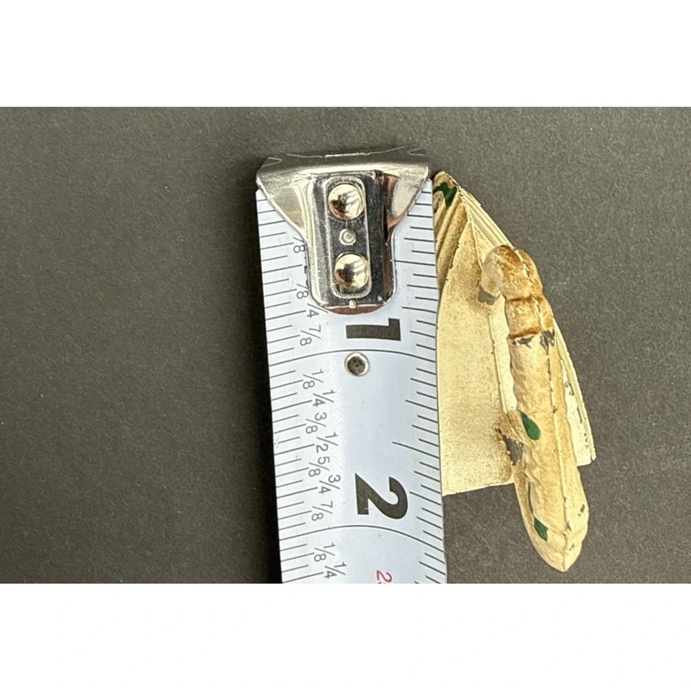 VTG Cast Iron‎ Hand Painted Miniature Flat Irons Salt and Pepper Shakers